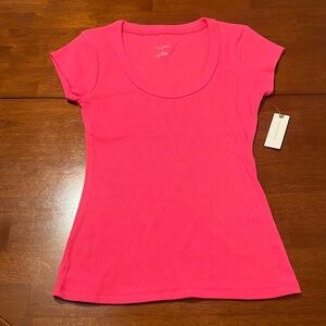 Pilcro Bright pick scoop neck ribbed top size medium